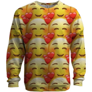 3D свитшот с влюбленным эмодзи