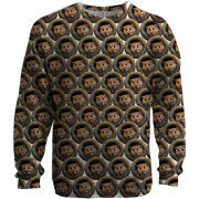 3D світшот з щурики в нірках