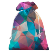 3D Подарунковий мішечок з різнокольоровими полгонами