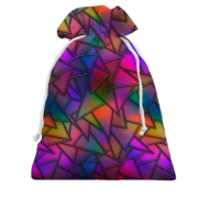 3D Подарунковий мішечок з трикутним вітражем
