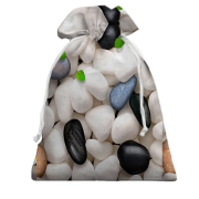 3D Подарунковий мішечок з білою галькою
