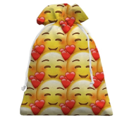 3D Подарунковий мішечок з закоханим емодзі