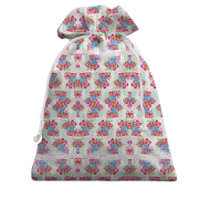 3D Подарунковий мішечок з квіточками