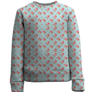 Детский 3D свитшот с цветочными обоями