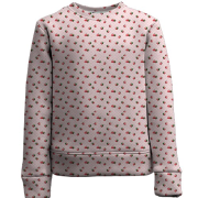 Детский 3D свитшот с клубничными обоями