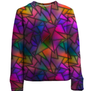 Детский 3D свитшот с треугольным витражом