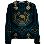 Детский 3D свитшот и Инь-Янь знаком