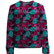 Детский 3D свитшот с яркими листьями (2)