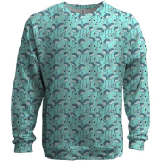 3D світшот з синіми фламінго