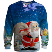 3D світшот з новорічним Сантою