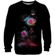 3D світшот з казковою трояндою