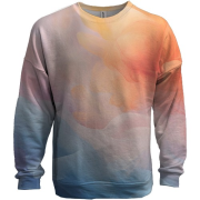 3D свитшот с цветным дымом