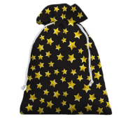 3D Подарунковий мішечок з зірками