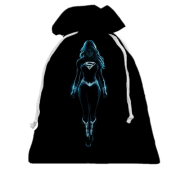 3D Подарунковий мішечок Super Woman Neon