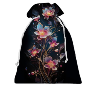 3D Подарунковий мішечок з декоративними арт-квіти