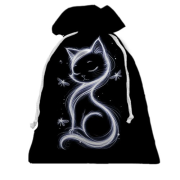 3D Подарунковий мішечок з димчастою кішкою