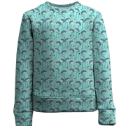 Дитячий 3D світшот з синіми фламінго