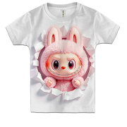 Дитяча 3D футболка Лабубу Рожевий Прорив