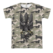 3D футболка Сокіл зі змією (Котофляж)