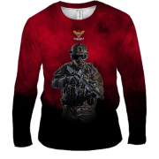 Чоловічий 3D лонгслів ДШВ