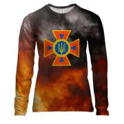 Жіночий 3D лонгслів ДСНС (2)