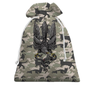 3D Подарунковий мішечок Сокіл зі змією (Котофляж)