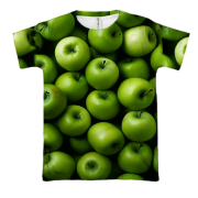 3D футболка Зелені яблука
