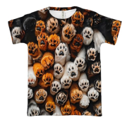 3D футболка Лапки
