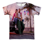 3D футболка GTA VI Miami