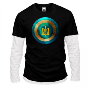 Лонгслів Комбі зі щитом і гербом України