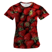 Жіноча 3D футболка Полуниця