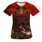 Женская 3D футболка Apex Legends - Bloodhound