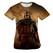 Жіноча 3D футболка Ghost - CoD