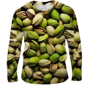 Мужской 3D лонгслив Фисташка