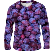 Чоловічий 3D лонгслів Слива