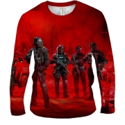 Мужской 3D лонгслив Ready or Not