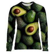 Жіночий 3D лонгслів Авокадо
