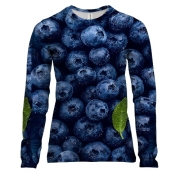 Жіночий 3D лонгслів Чорниця