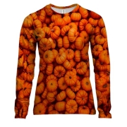 Женский 3D лонгслив Тыквы