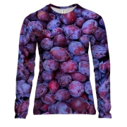 Жіночий 3D лонгслів Слива