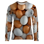 Жіночий 3D лонгслів Яйця курячі