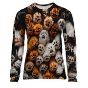 Женский 3D лонгслив Лапки