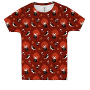 Дитяча 3D футболка Ділюк патерн - Genshin Impact