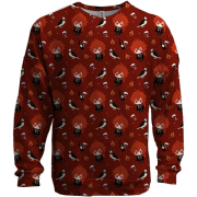 3D світшот Ділюк патерн - Genshin Impact