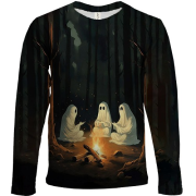 Дитячий 3D лонгслів Привиди біля багаття