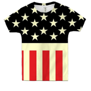 Дитяча 3D футболка зі стилізованим американським прапором