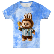 Дитяча 3D футболка Лабубу - Мессі