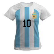 Жіноча 3D футболка Марадона 10 - Аргентина