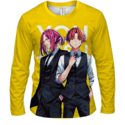 Мужской 3D лонгслив Какэру и Киётака - Класс превосходства