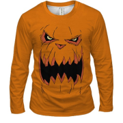 Чоловічий 3D лонгслів Злий гарбуз